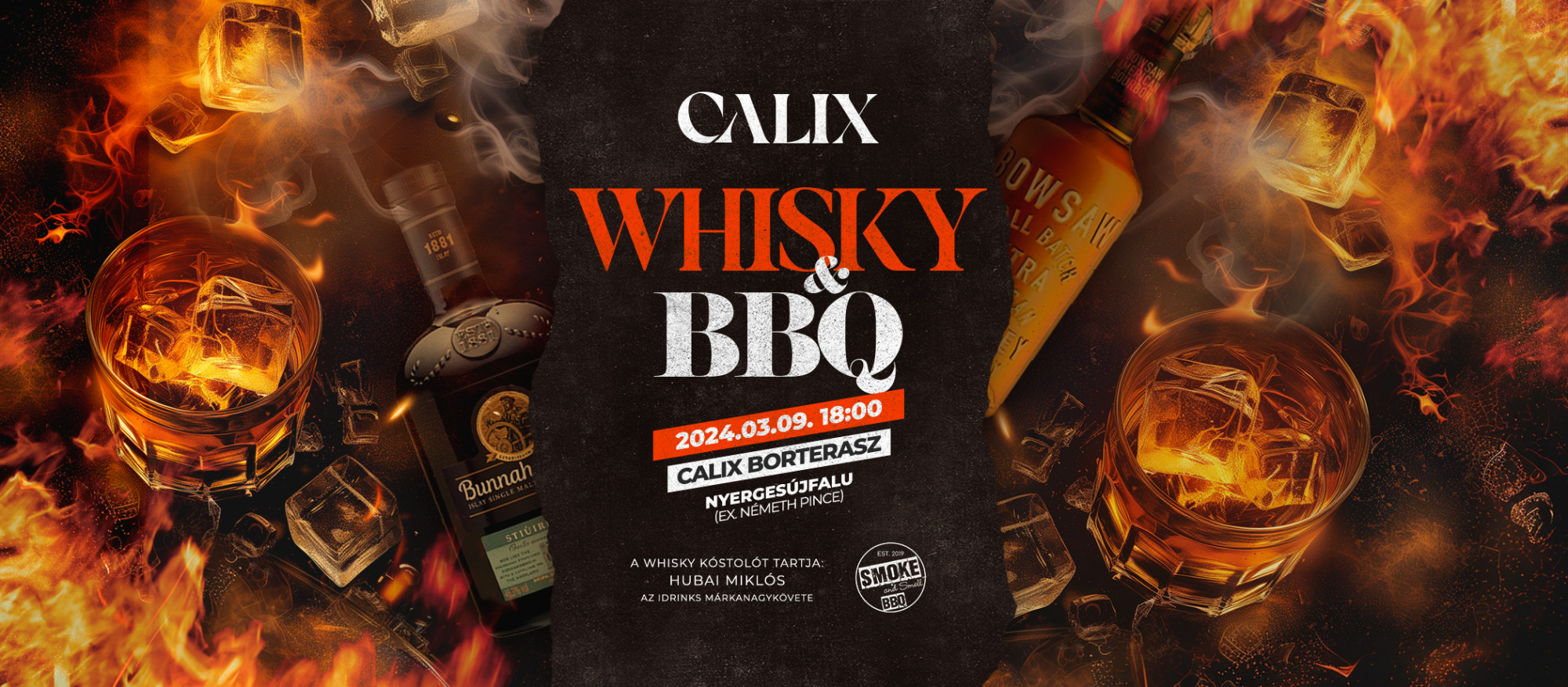 Whisky & BBQ vacsora est