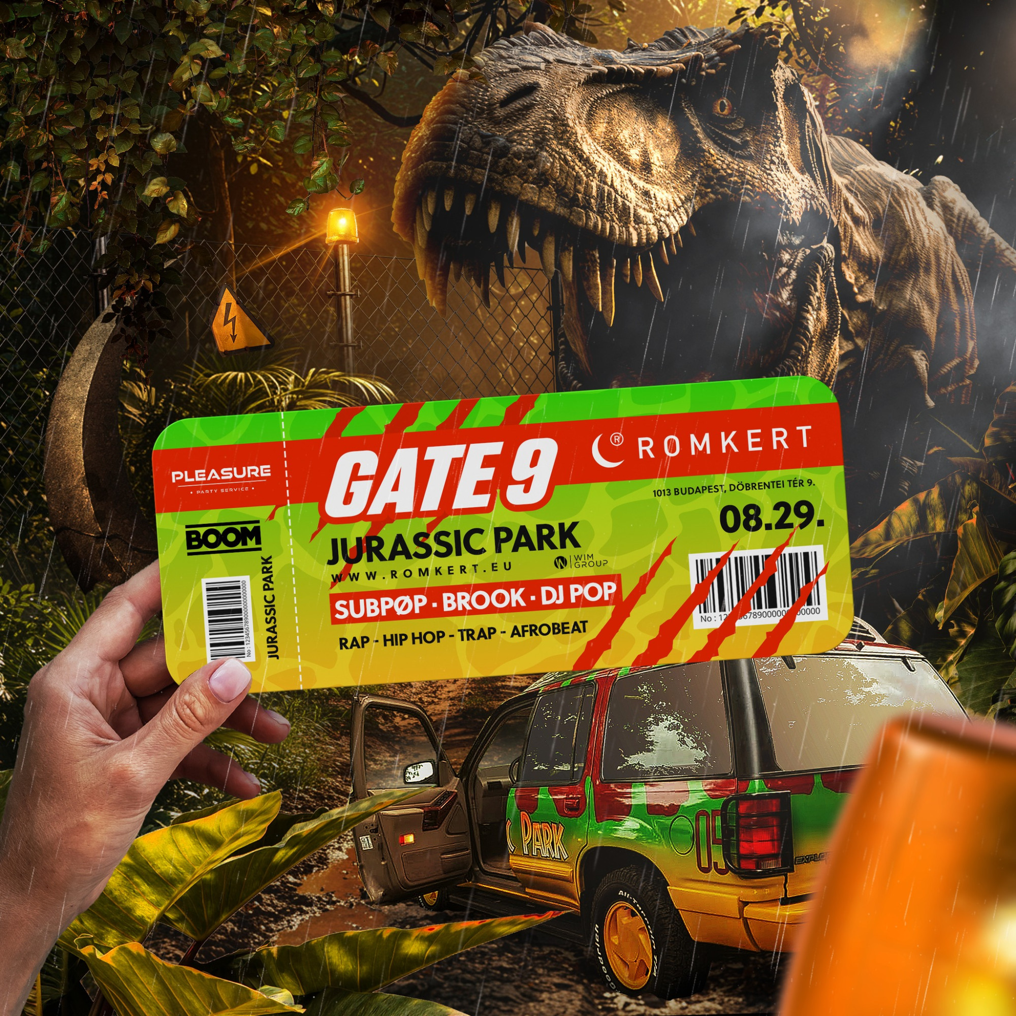 ✈️ ROMKERT • GATE 9 • JURASSIC PARK 🦖 • 08.29. ✈️