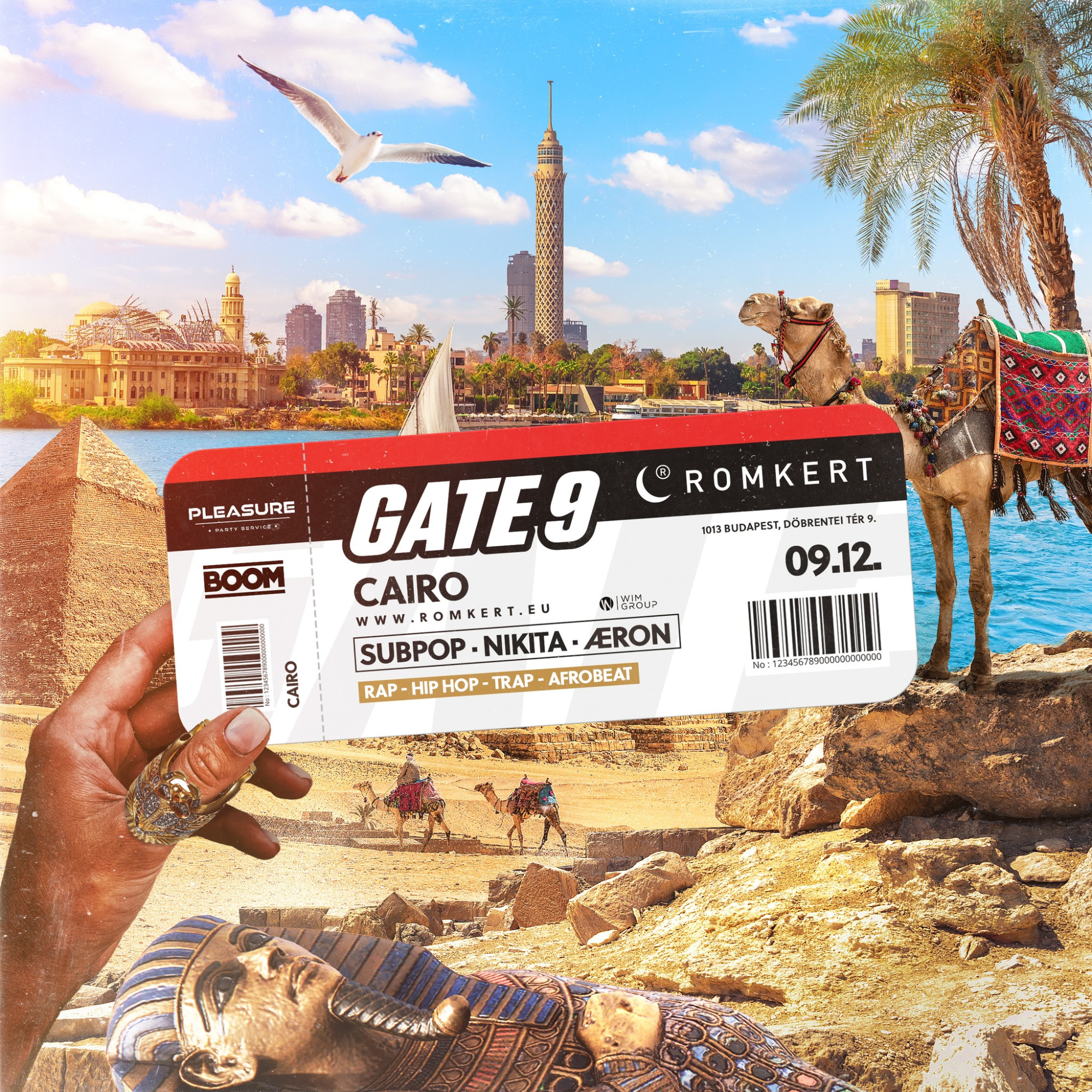 ✈️ ROMKERT • GATE 9 • CAIRO • 09.12. ✈️